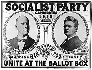 Details about   8x10 1904 Socialist Party Campaign PHOTO Poster Eugene Debs Ben Hanford Sign 
